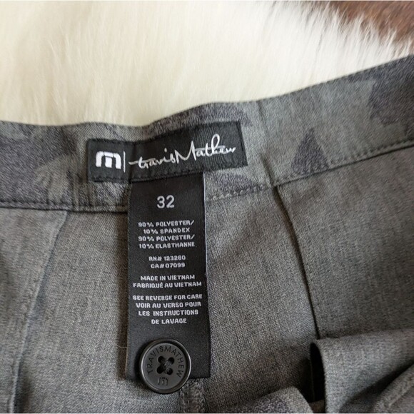 Travis Mathew Inlet Hybrid Stretch Shorts Size 32 Heather Gray Floral Golf - Picture 5 of 9